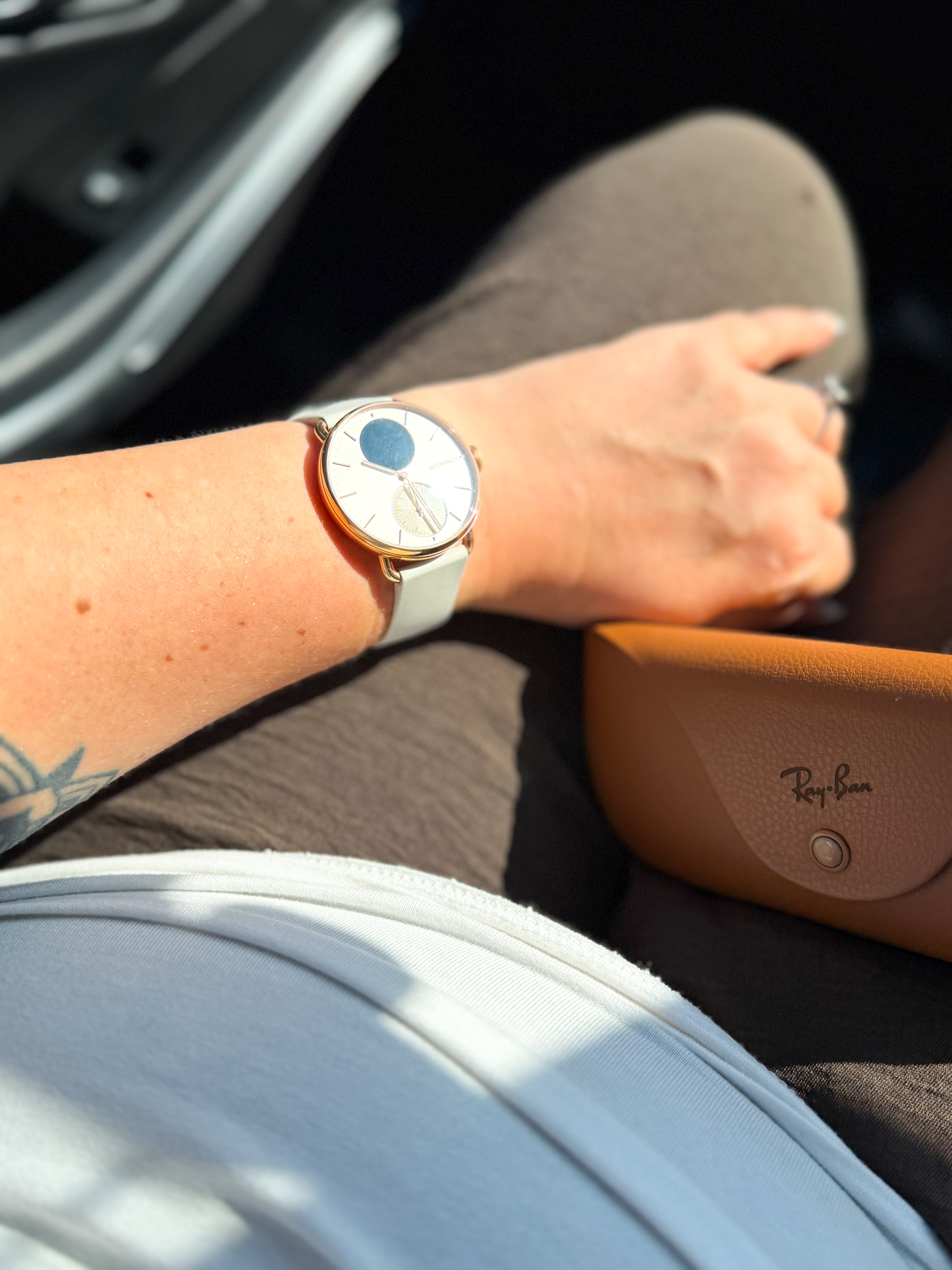 The sun hitting my ScanWatch2 just right. The aesthetic health tracker