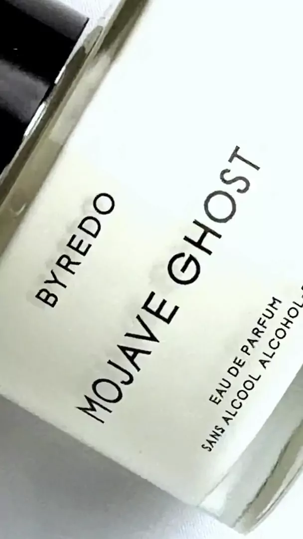 Byredo Mojave Ghost eau de parfum bottle in an editorial unisex fragrance reel by Beauty With Ju